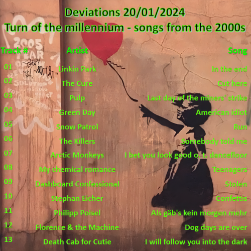 Deviations N° 0014 – 20.01.2024 -Turn of the millennium – songs from the 2000s